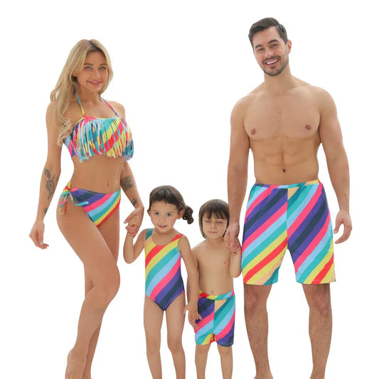 European American Parent-Child Swimwear - Stylish & Comfortable Fit - SandiFreckles Surf & Swimwear