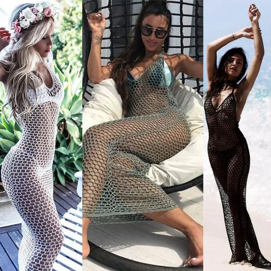 Handmade Crochet Beach Cover Up - Wedding Swimsuit Style - SandiFreckles Surf & Swimwear