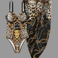 Double Shoulder Steel Bracket Bikini Three-Piece - Gather & Thin - SandiFreckles Surf & Swimwear
