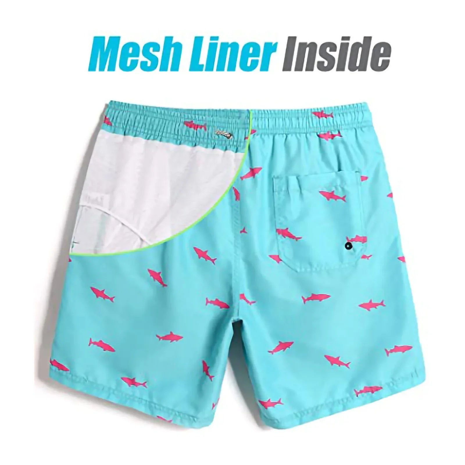 Casual Men’s Swimwear Beach Shorts - Quick Dry, Comfortable Fit - SandiFreckles Surf & Swimwear
