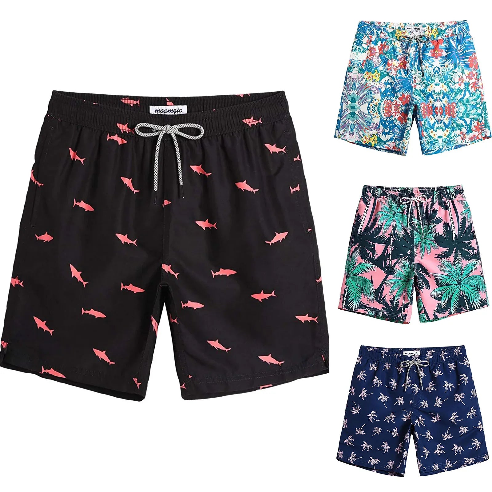 Casual Men’s Swimwear Beach Shorts - Quick Dry, Comfortable Fit - SandiFreckles Surf & Swimwear