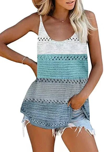 Loose Camisole Knit Beach Top Women Beachwear - SandiFreckles Surf & Swimwear