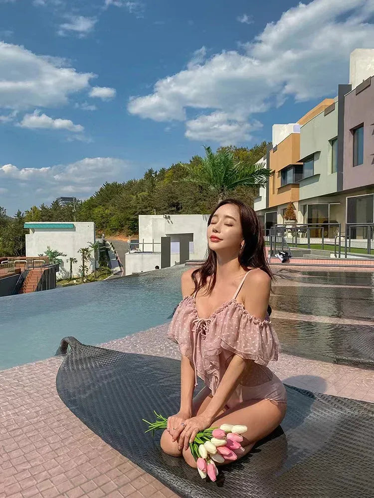 Dropshipman Fashionable One Piece Swimsuit - Trendy Summer Beachwear - SandiFreckles Surf & Swimwear