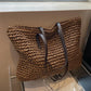 Woven Shoulder Bag - Stylish Large Beach Tote - SandiFreckles Surf & Swimwear