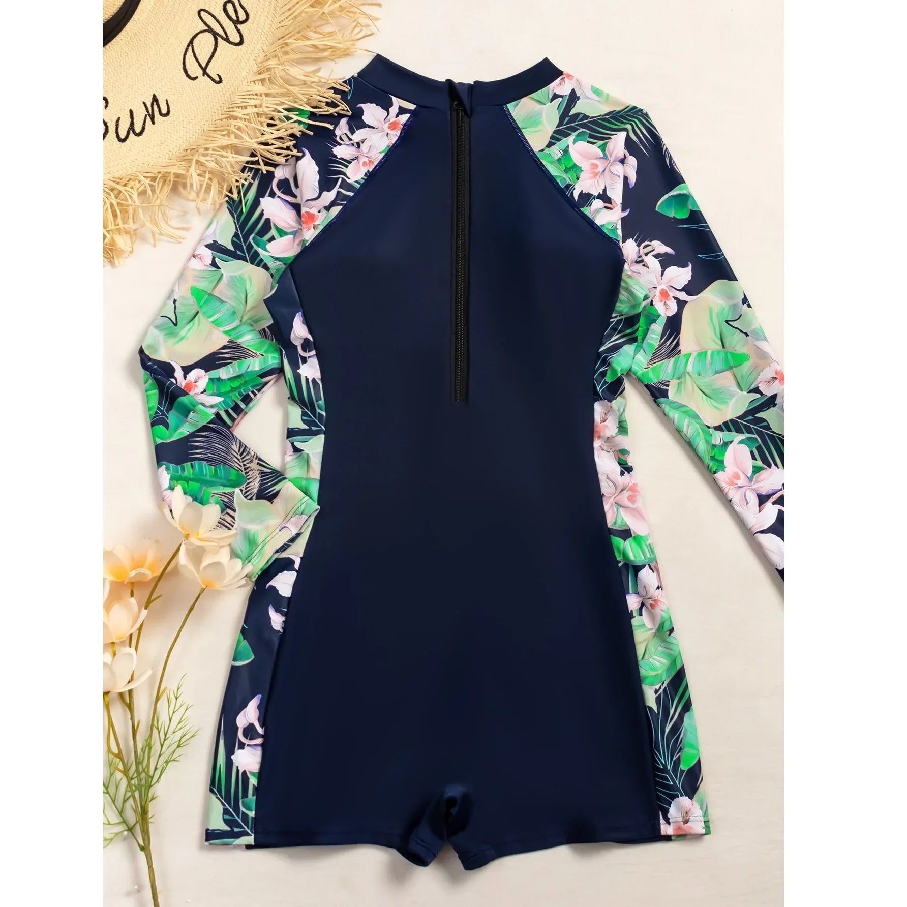 Conservative Sunscreen One Piece - UV Protection - SandiFreckles Surf & Swimwear