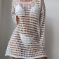 Mesh Hollow Out Knitted Bikini Blouse - Breathable Cover - SandiFreckles Surf & Swimwear