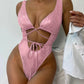Strappy Lace-Up Monokini - Bikini Style One Piece - SandiFreckles Surf & Swimwear