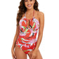 Printed One Piece Swimsuit - Vibrant Styles - SandiFreckles Surf & Swimwear
