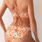 Split Printed Swimsuit Ladies Belt Chest Pad Bikini - SandiFreckles Surf & Swimwear
