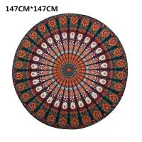 Printed Round Beach Towels And Yoga Mat - SandiFreckles Surf & Swimwear