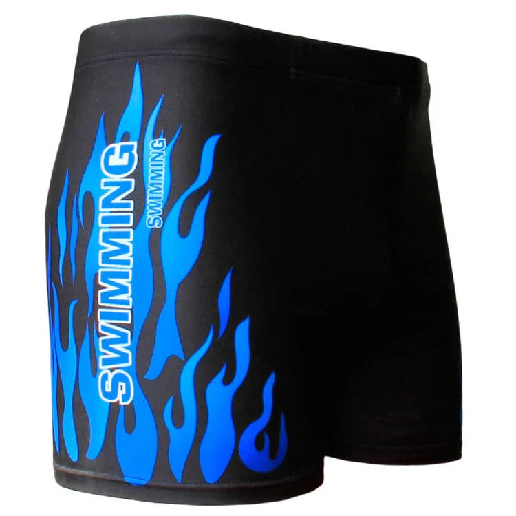 Men's Flame Swimming Trunks - Quick Drying and Comfortable Fit - SandiFreckles Surf & Swimwear