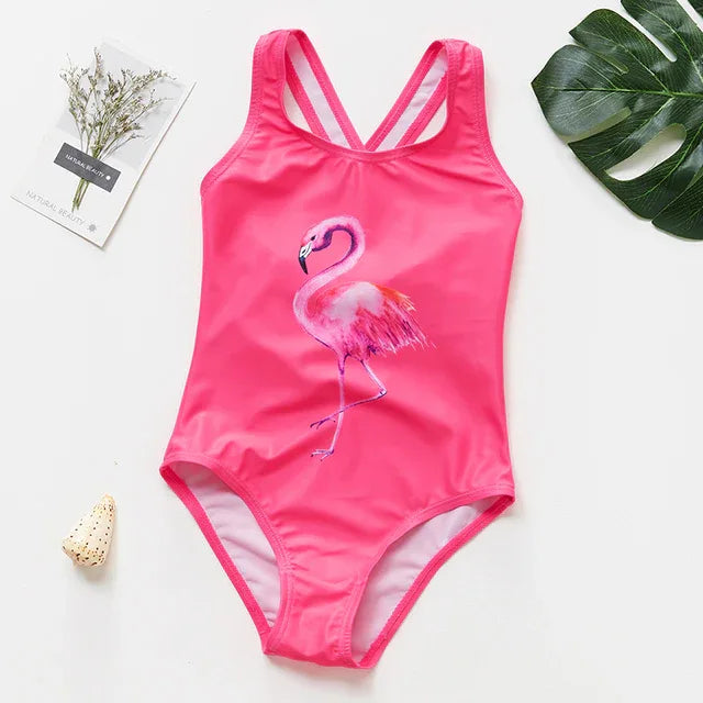 Girls Summer Swimsuit - Comfortable & Colorful One-Piece Design - SandiFreckles Surf & Swimwear