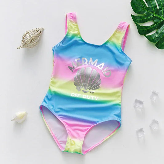 Girls Summer Swimsuit - Comfortable & Colorful One-Piece Design - SandiFreckles Surf & Swimwear