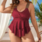 Fashion One Piece Swimsuit With Chest Pad - Plus Size - SandiFreckles Surf & Swimwear