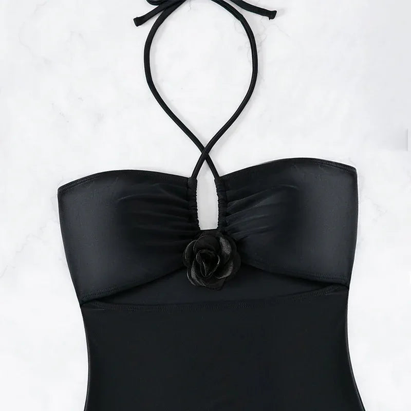 Halter One-piece Swimsuit Women's Bikini - SandiFreckles Surf & Swimwear