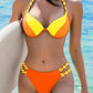 Women's Fashion Temperament Color Matching Triangle High Waist Bikini Swimsuit Two-piece - SandiFreckles Surf & Swimwear