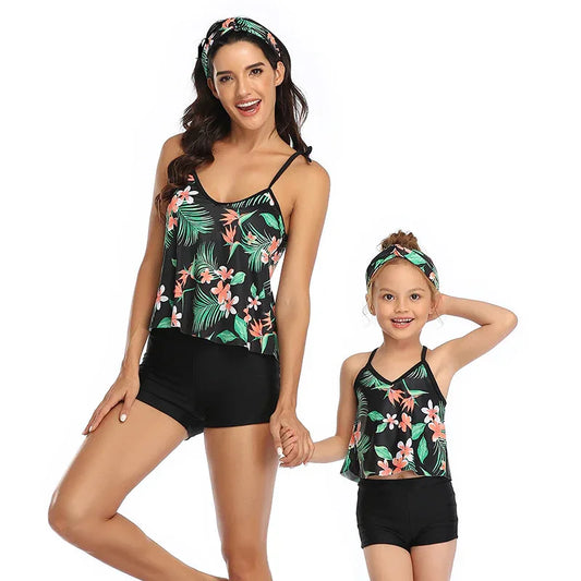 Conservative Swimwear Tankini - Family Matching Style, Comfortable Fit - SandiFreckles Surf & Swimwear