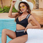 Women's Lace-up Split Swimsuit Bikini - SandiFreckles Surf & Swimwear