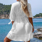 Fringe Lace Beach Dress - Bikini Blouse Cover - SandiFreckles Surf & Swimwear