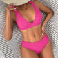 Women's Bikini Rib Lace-up Split - SandiFreckles Surf & Swimwear