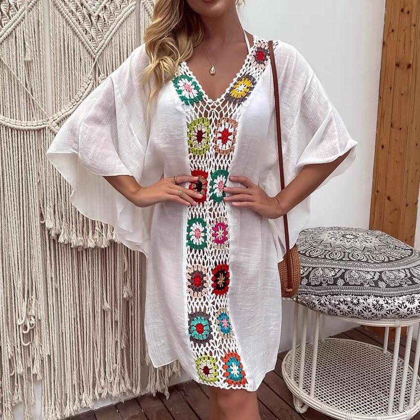 Crocheted Beach Shirt & Skirt Cover Up - Outdoor Style - SandiFreckles Surf & Swimwear