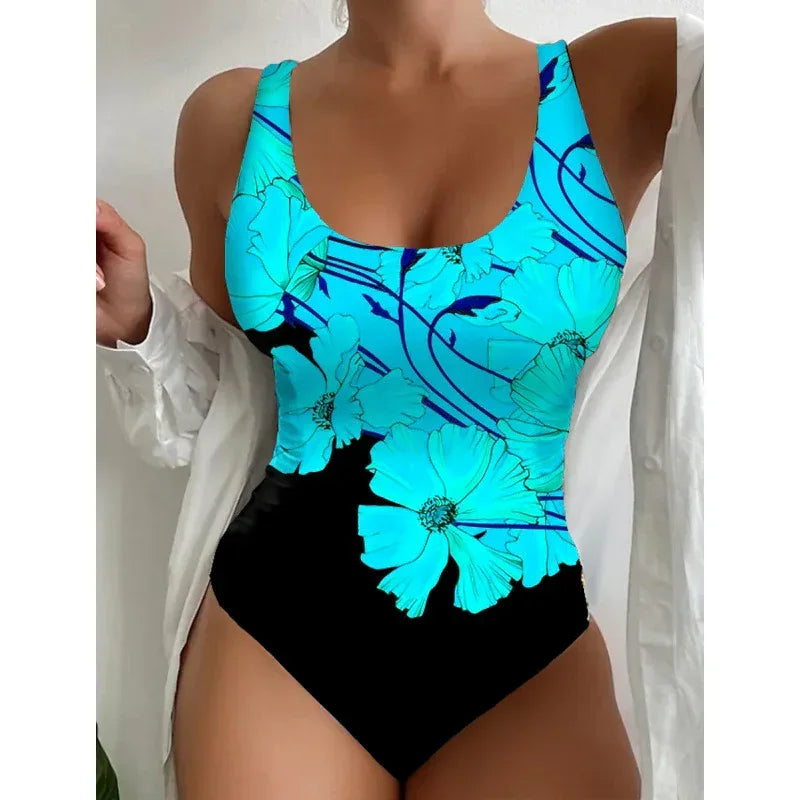 Classic One-Piece Swimsuit - Timeless Elegance - SandiFreckles Surf & Swimwear