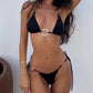 Copper Ring Halter String Bikini - Vacation Style - SandiFreckles Surf & Swimwear