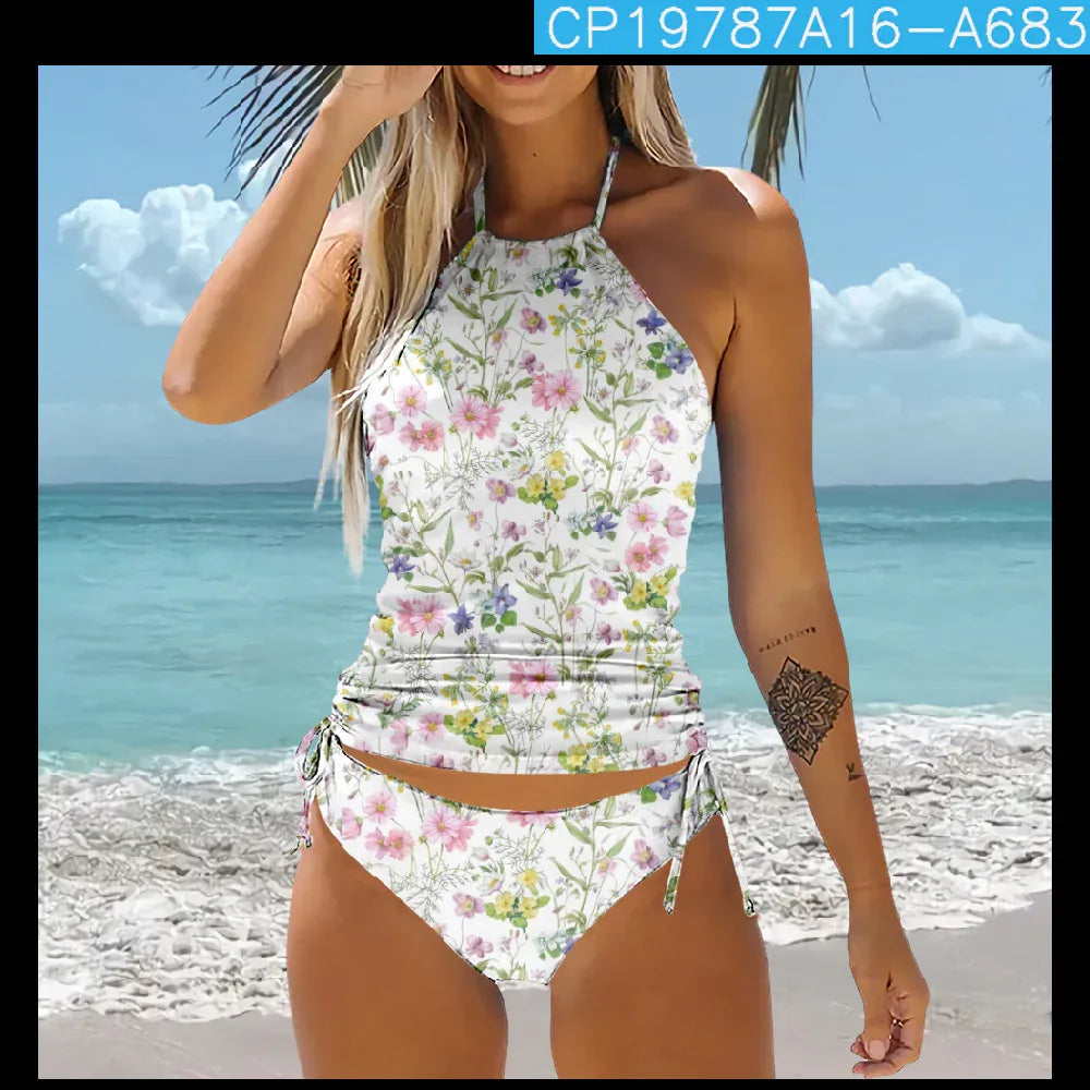 Pattern Bikini Beach Swimsuit - SandiFreckles Surf & Swimwear