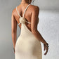 Sexy Cutout Slim Fit Slit Spaghetti Straps Knitted Beach Dress - SandiFreckles Surf & Swimwear