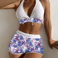 Swimming River Swimwear New Bikini Swimsuit Split Printed Boxers Sexy - SandiFreckles Surf & Swimwear