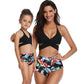 High Waist Ruffled Parent-Child Swimsuit – Stylish Matching Bikinis - SandiFreckles Surf & Swimwear