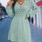 European And American V-neck Beach Dress Long Sleeve Dress - SandiFreckles Surf & Swimwear
