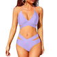 European And American New Women's Split Swimsuit High Waist Bikini - SandiFreckles Surf & Swimwear