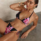 Pink Leopard Print String Bikini - Lace-Up Style - SandiFreckles Surf & Swimwear