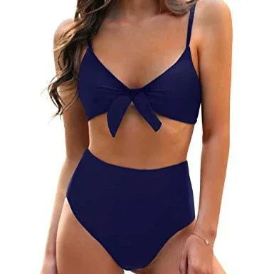 Women's Bow High Waist Bikini Suit - SandiFreckles Surf & Swimwear