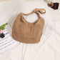 Versatile Women's Beach Bag - Large Capacity Cotton Plaid Design - SandiFreckles Surf & Swimwear