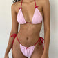 Pure Color Bow Tie String Bikini - Classic & Chic - SandiFreckles Surf & Swimwear