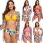 V Buckle Triangle Bikini Three Piece - Solid Colour Print - SandiFreckles Surf & Swimwear