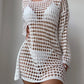 Mesh Hollow Out Knitted Bikini Blouse - Breathable Cover - SandiFreckles Surf & Swimwear