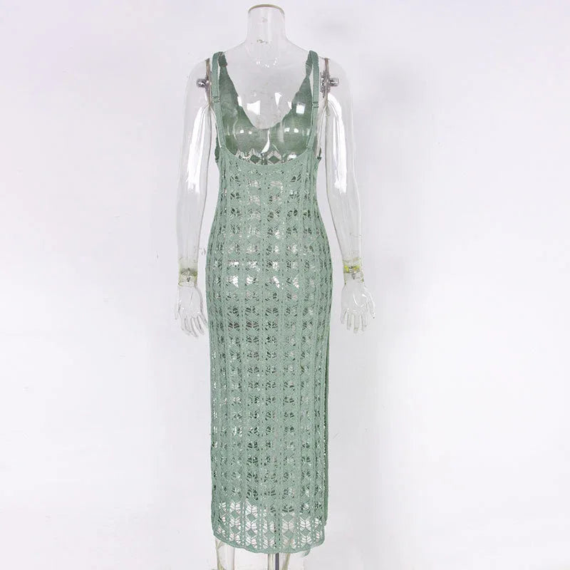 Bikini Strap Blouse Hollow-Out Dress - Beach Cover - SandiFreckles Surf & Swimwear