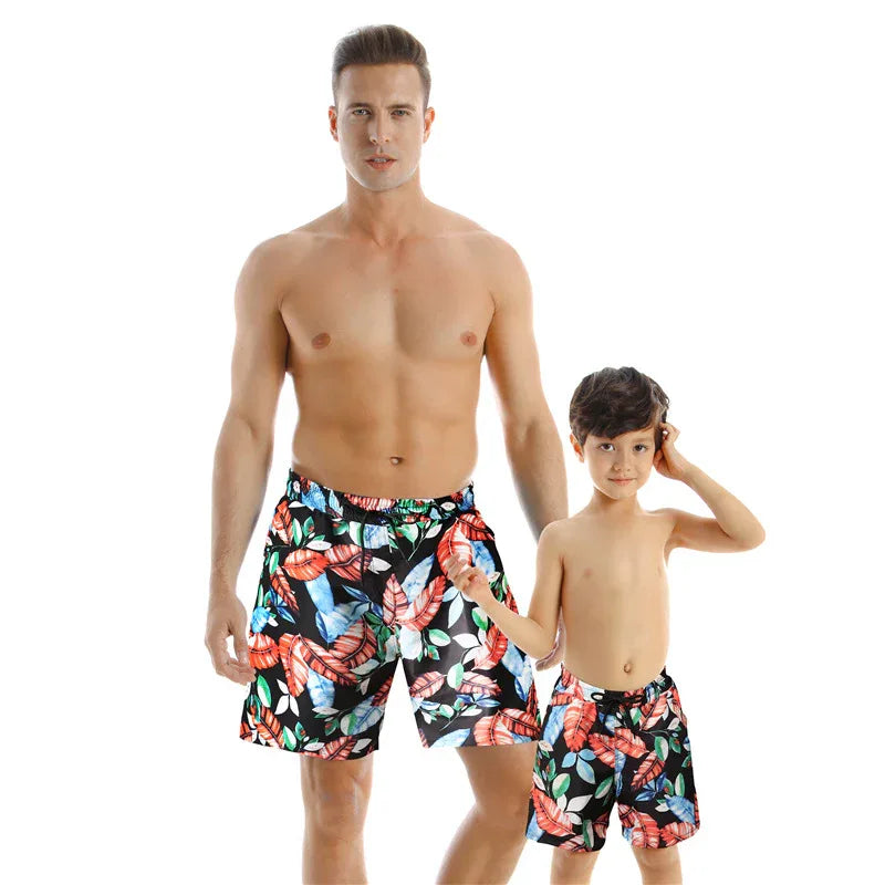 Parent-Child Quick Dry Beach Pants - Comfortable Swimwear for Family Fun - SandiFreckles Surf & Swimwear