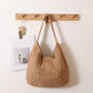 Versatile Women's Beach Bag - Large Capacity Cotton Plaid Design - SandiFreckles Surf & Swimwear