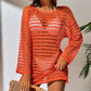 Mesh Hollow Out Knitted Bikini Blouse - Breathable Cover - SandiFreckles Surf & Swimwear