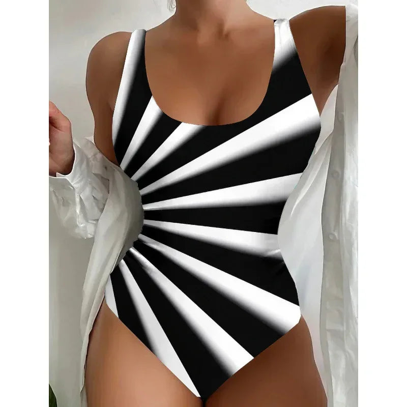 Classic One-Piece Swimsuit - Timeless Elegance - SandiFreckles Surf & Swimwear