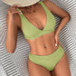 Women's Bikini Rib Lace-up Split - SandiFreckles Surf & Swimwear
