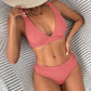 Women's Bikini Rib Lace-up Split - SandiFreckles Surf & Swimwear