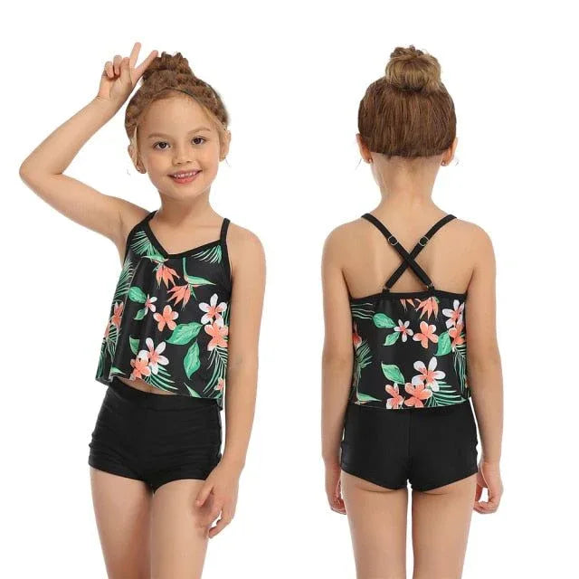 Conservative Swimwear Tankini - Family Matching Style, Comfortable Fit - SandiFreckles Surf & Swimwear