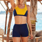 Tankini Boxer Shorts European And American Bikini Swimwear - SandiFreckles Surf & Swimwear