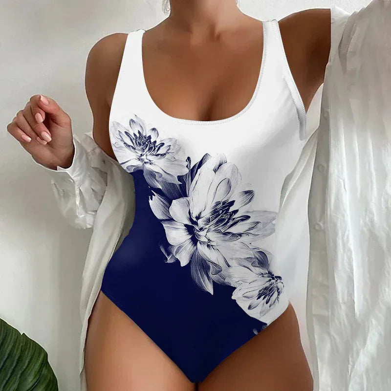 Classic One-Piece Swimsuit - Timeless Elegance - SandiFreckles Surf & Swimwear