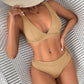 Women's Bikini Rib Lace-up Split - SandiFreckles Surf & Swimwear
